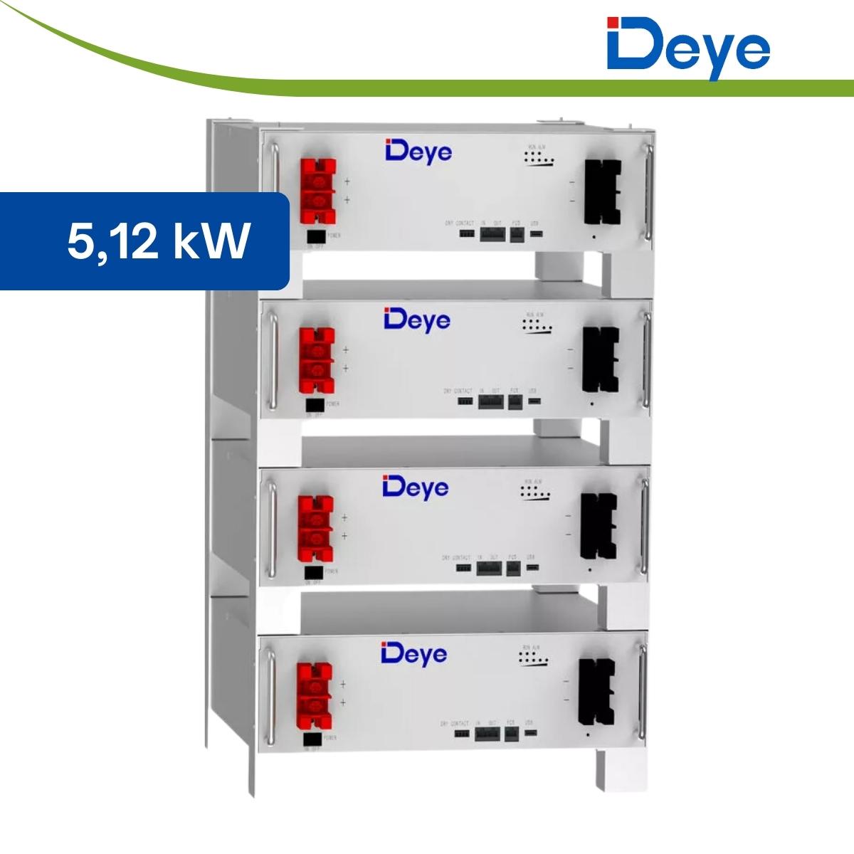 Deye SE-G5.1PRO 5,12 kWh LiFePo4 ESS Batteriespeicher (100Ah / 48V) inkl. Zubehör